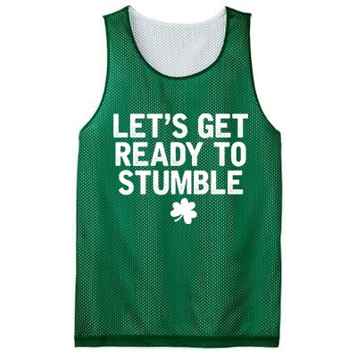Let's Get Ready To Stumble Funny St Patrick's Day Mesh Reversible Basketball Jersey Tank