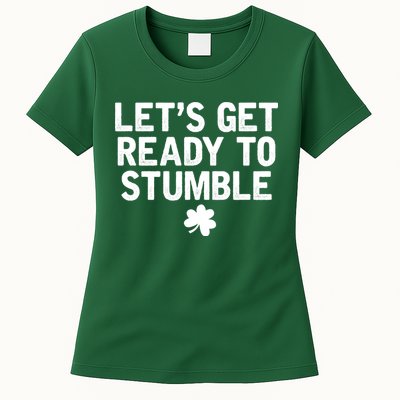 Let's Get Ready To Stumble Funny St Patrick's Day Womens T-Shirt