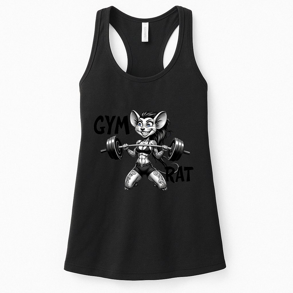 Lady Gym Rat Workout Womens Tank Top