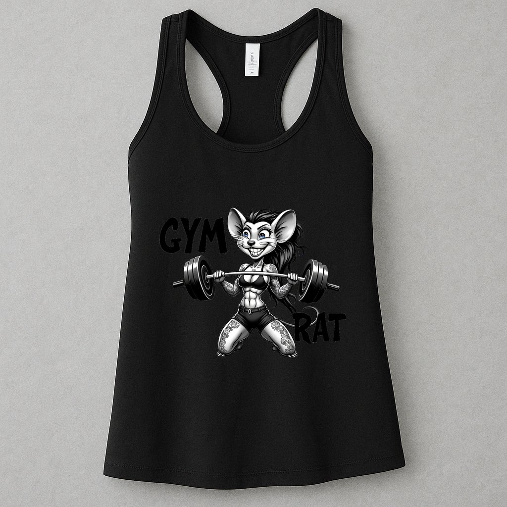 Lady Gym Rat Workout Womens Tank Top