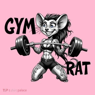 Lady Gym Rat Workout T-Shirt