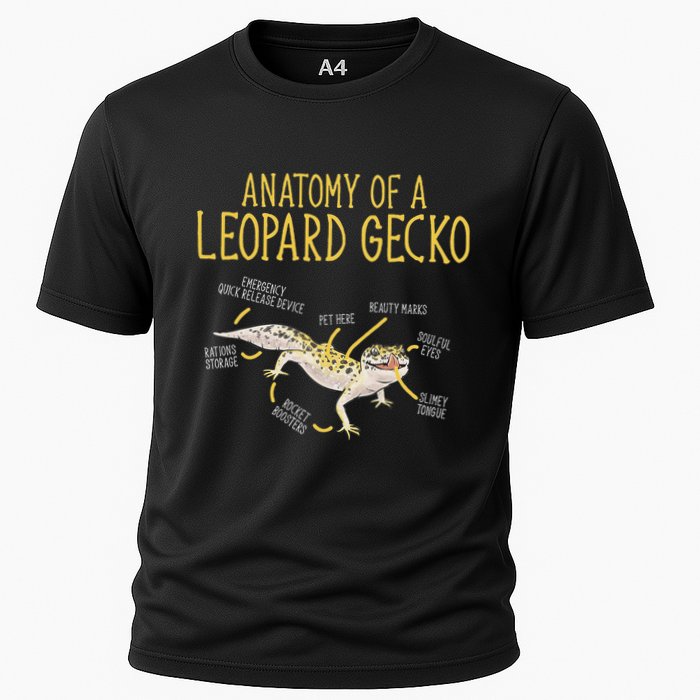 Leopard Gecko Reptile Pet Anatomy Of A Leopard Gecko Performance Shirt