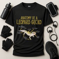 Leopard Gecko Reptile Pet Anatomy Of A Leopard Gecko Performance Shirt