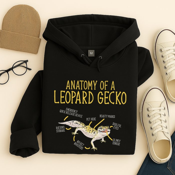 Leopard Gecko Reptile Pet Anatomy Of A Leopard Gecko Hoodie