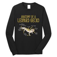 Leopard Gecko Reptile Pet Anatomy Of A Leopard Gecko Long Sleeve Shirt