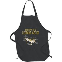 Leopard Gecko Reptile Pet Anatomy Of A Leopard Gecko Full-Length Apron With Pockets