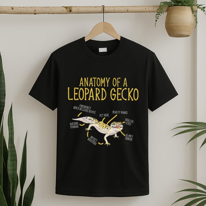 Leopard Gecko Reptile Pet Anatomy Of A Leopard Gecko T-Shirt