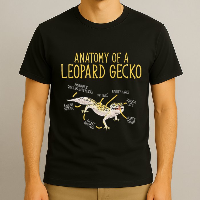 Leopard Gecko Reptile Pet Anatomy Of A Leopard Gecko T-Shirt