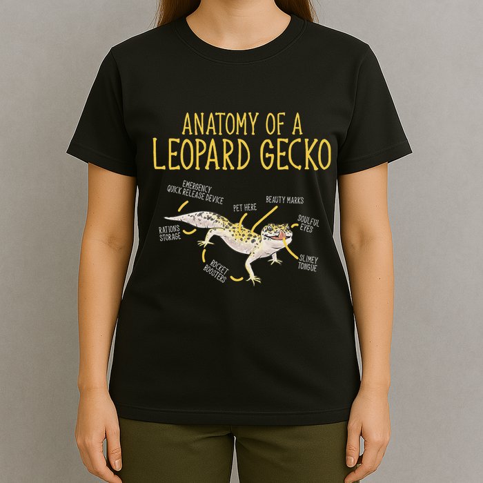 Leopard Gecko Reptile Pet Anatomy Of A Leopard Gecko T-Shirt