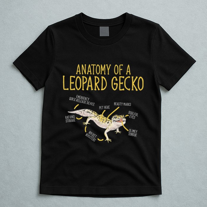 Leopard Gecko Reptile Pet Anatomy Of A Leopard Gecko T-Shirt