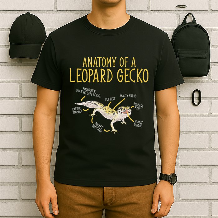 Leopard Gecko Reptile Pet Anatomy Of A Leopard Gecko T-Shirt