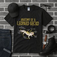 Leopard Gecko Reptile Pet Anatomy Of A Leopard Gecko Tall T-Shirt