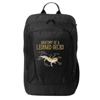 Leopard Gecko Reptile Pet Anatomy Of A Leopard Gecko City Backpack