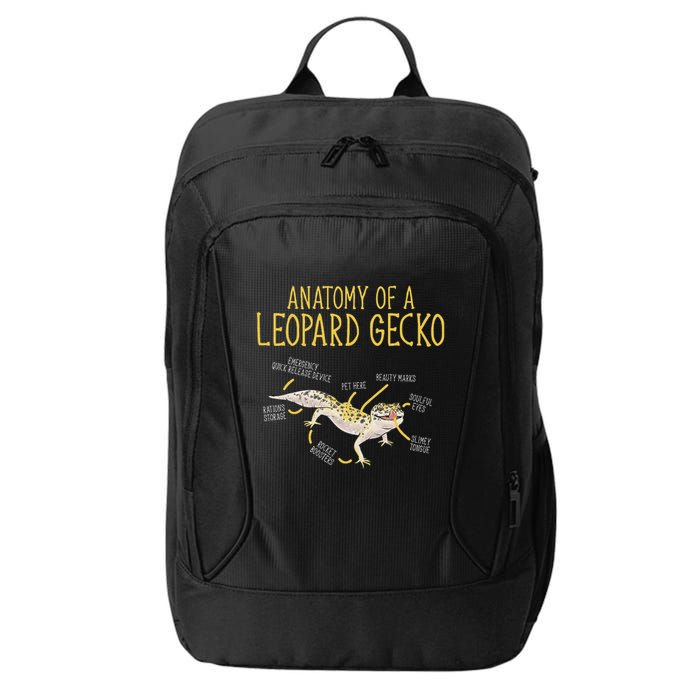 Leopard Gecko Reptile Pet Anatomy Of A Leopard Gecko City Backpack