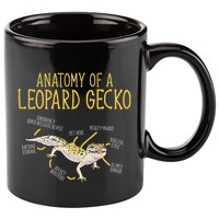 Leopard Gecko Reptile Pet Anatomy Of A Leopard Gecko 11oz C Handle Ceramic Mug