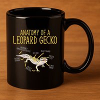 Leopard Gecko Reptile Pet Anatomy Of A Leopard Gecko 11oz C Handle Ceramic Mug