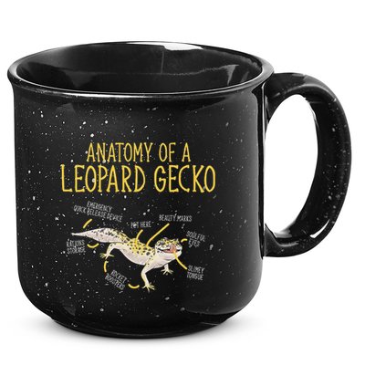 Leopard Gecko Reptile Pet Anatomy Of A Leopard Gecko 15oz Campfire Ceramic Mug