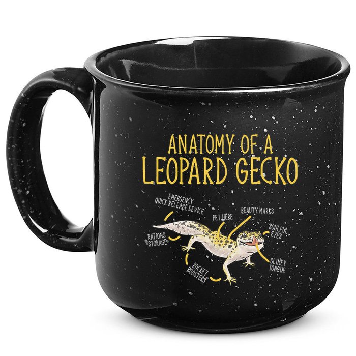 Leopard Gecko Reptile Pet Anatomy Of A Leopard Gecko 15oz Campfire Ceramic Mug