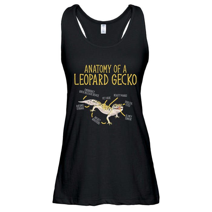 Leopard Gecko Reptile Pet Anatomy Of A Leopard Gecko Ladies Essential Flowy Tank