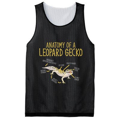 Leopard Gecko Reptile Pet Anatomy Of A Leopard Gecko Mesh Reversible Basketball Jersey Tank
