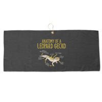 Leopard Gecko Reptile Pet Anatomy Of A Leopard Gecko Large Microfiber Waffle Golf Towel