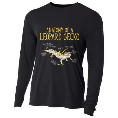 Leopard Gecko Reptile Pet Anatomy Of A Leopard Gecko Cooling Performance Long Sleeve Crew