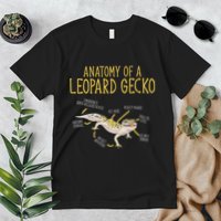 Leopard Gecko Reptile Pet Anatomy Of A Leopard Gecko Premium T-Shirt