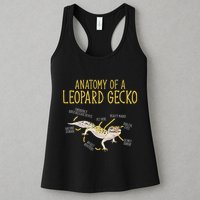 Leopard Gecko Reptile Pet Anatomy Of A Leopard Gecko Womens Tank Top