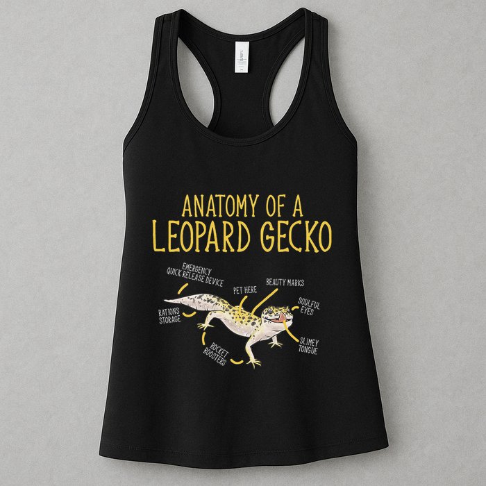 Leopard Gecko Reptile Pet Anatomy Of A Leopard Gecko Womens Tank Top