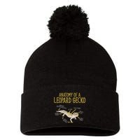 Leopard Gecko Reptile Pet Anatomy Of A Leopard Gecko Pom Pom 12in Knit Beanie
