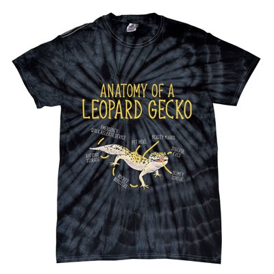 Leopard Gecko Reptile Pet Anatomy Of A Leopard Gecko Tie-Dye T-Shirt