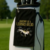 Leopard Gecko Reptile Pet Anatomy Of A Leopard Gecko Golf Towel