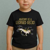 Leopard Gecko Reptile Pet Anatomy Of A Leopard Gecko Toddler T-Shirt