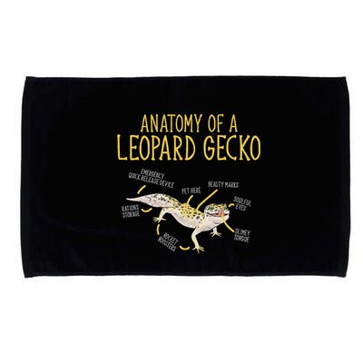 Leopard Gecko Reptile Pet Anatomy Of A Leopard Gecko Microfiber Hand Towel