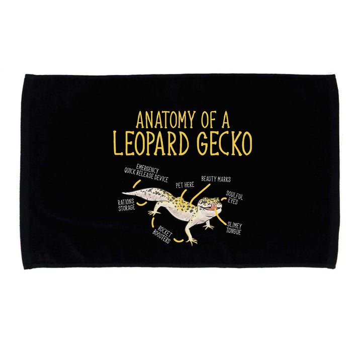 Leopard Gecko Reptile Pet Anatomy Of A Leopard Gecko Microfiber Hand Towel