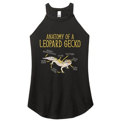 Leopard Gecko Reptile Pet Anatomy Of A Leopard Gecko Women's Perfect Tri Rocker Tank