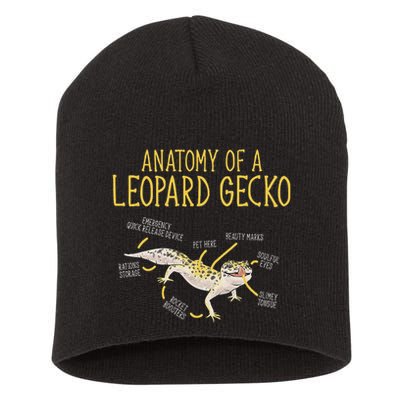 Leopard Gecko Reptile Pet Anatomy Of A Leopard Gecko Short Acrylic Beanie