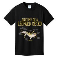 Leopard Gecko Reptile Pet Anatomy Of A Leopard Gecko Kids T-Shirt