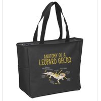 Leopard Gecko Reptile Pet Anatomy Of A Leopard Gecko Zip Tote Bag