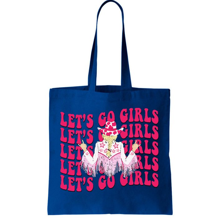 Lets Go Rodeo Western Country Cowgirl Bachelorette Tote Bag