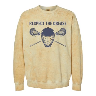 Lacrosse Goalie Respect The Crease Lax Colorblast Crewneck Sweatshirt