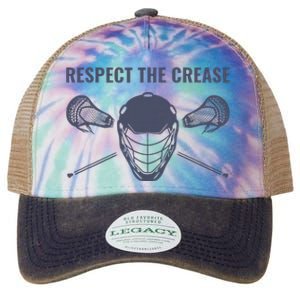 Lacrosse Goalie Respect The Crease Lax Legacy Tie Dye Trucker Hat