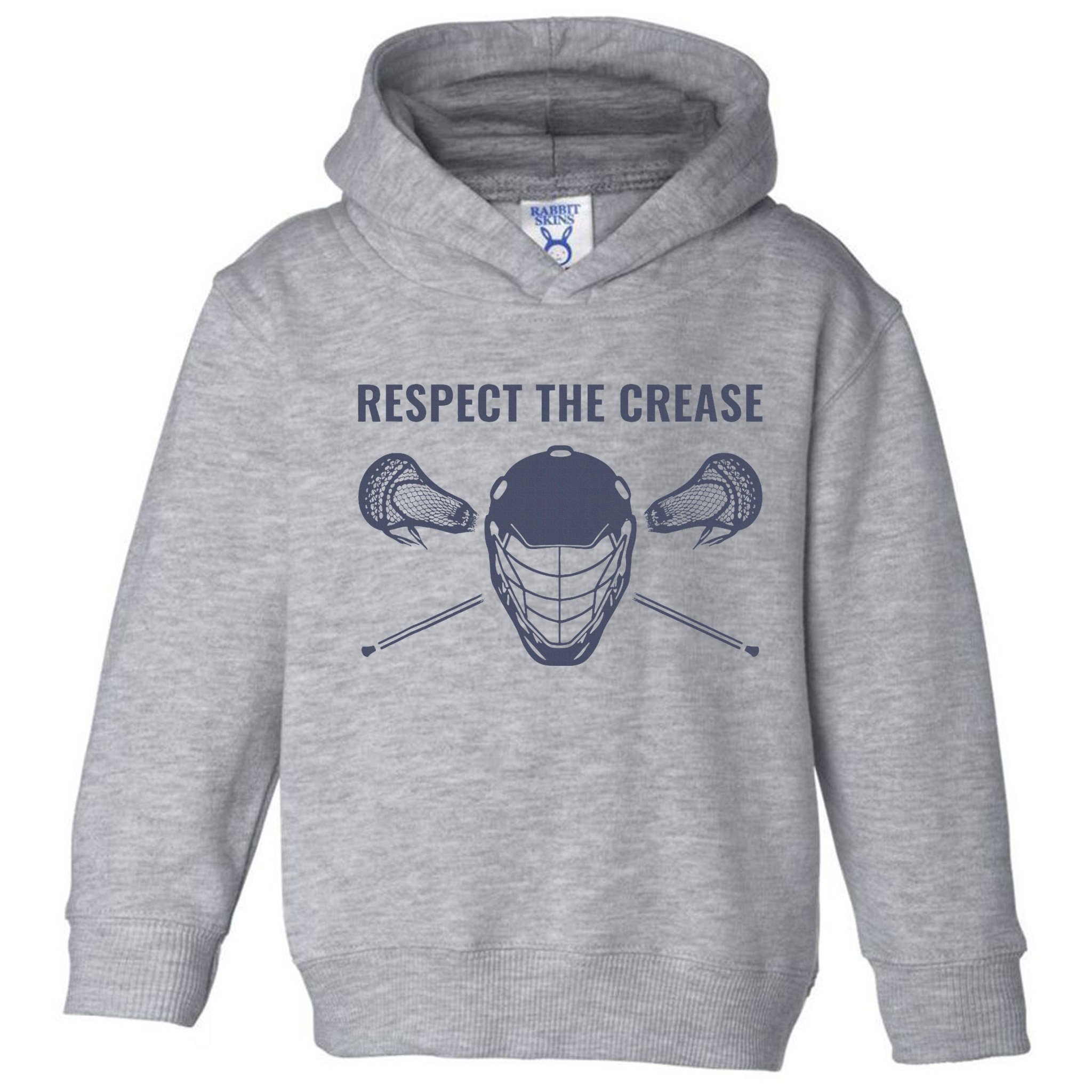 Lacrosse Goalie Respect The Crease Lax Toddler Hoodie