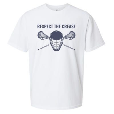 Lacrosse Goalie Respect The Crease Lax Sueded Cloud Jersey T-Shirt