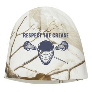 Lacrosse Goalie Respect The Crease Lax Kati - Camo Knit Beanie