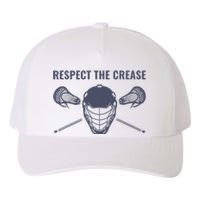 Lacrosse Goalie Respect The Crease Lax Yupoong Adult 5-Panel Trucker Hat