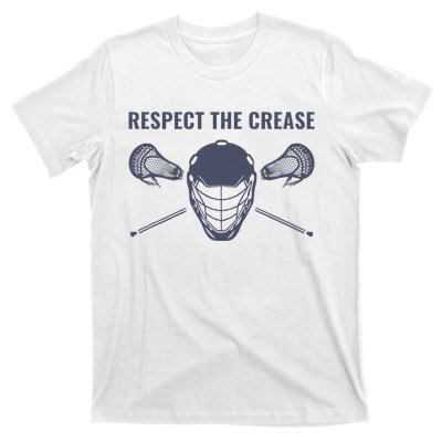 Lacrosse Goalie Respect The Crease Lax T-Shirt