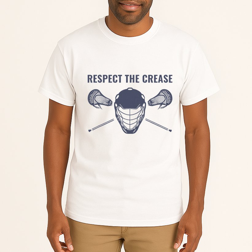 Lacrosse Goalie Respect The Crease Lax Tall T-Shirt