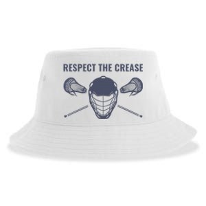 Lacrosse Goalie Respect The Crease Lax Sustainable Bucket Hat