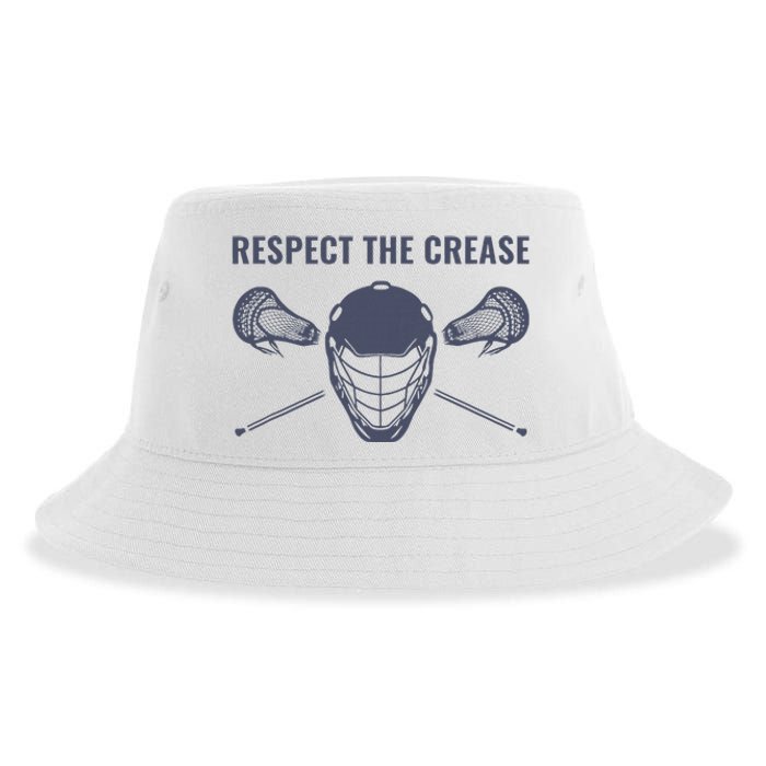 Lacrosse Goalie Respect The Crease Lax Sustainable Bucket Hat